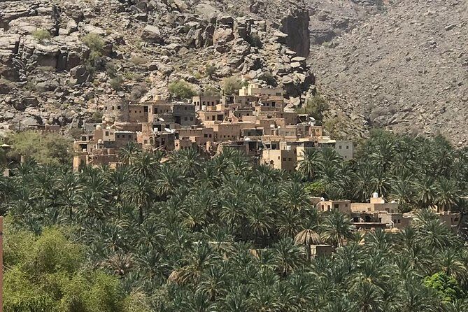 Day Trip to Jabal Shams (Grand Canyon of Oman) Wadi Nakhar, Misfat Al Abriyeen - Morning departure from Muscat: Wadi Ghul’s abandoned stone village