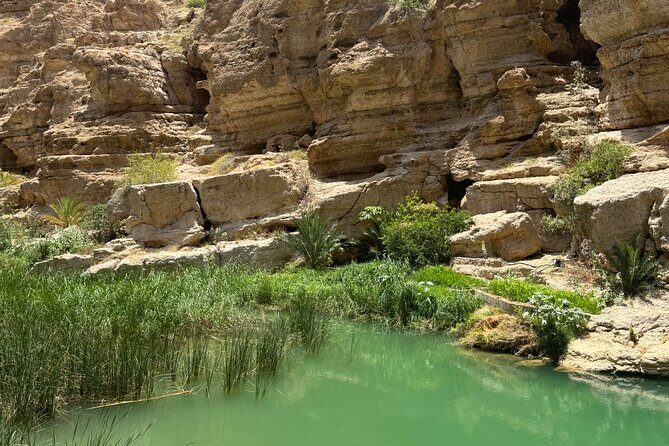 From Muscat Wadi Shab and Bimmah Sinkhole Tour - Waterfalls, swimming time, and what to expect from the hike