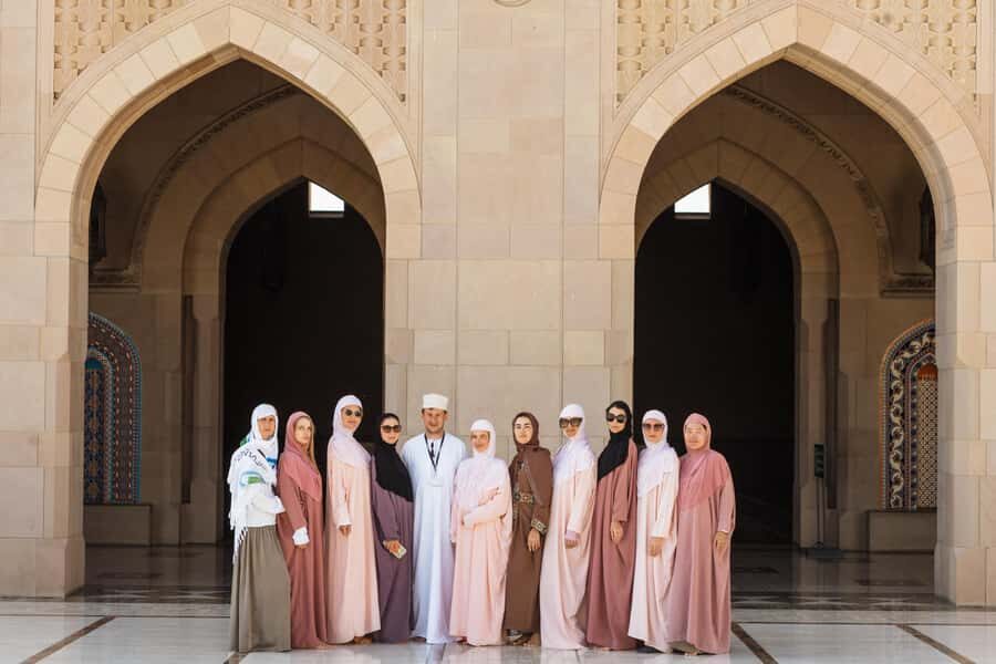 Guided Walking Tour of Sultan Qaboos Grand Mosque in Muscat - What you need to know before you go: dress, shoes, and respect