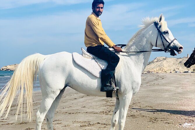 Horseback Riding Muscat Beach - What Happens Before You Ride: Helmet, Gear, and Getting Set