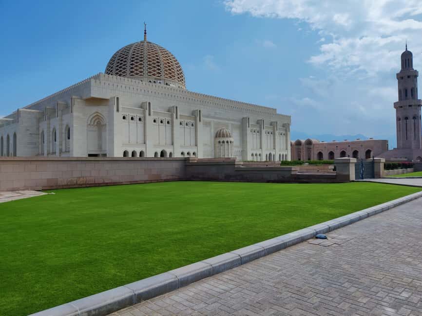 Muscat: Full-Day Private City Tour by luxury Car with Guide - Driving Muscat’s culture zone: ministries and the Royal Opera House area