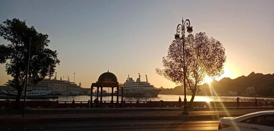 Muscat: Night Tour [ Sightseeing ] - Al Alam Palace and sunset photo time: power, posture, and light