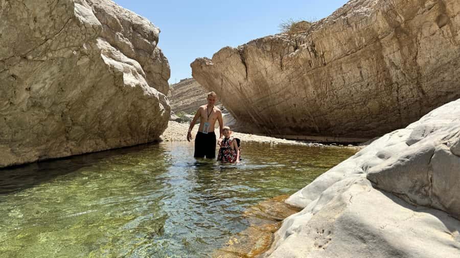 Muscat: Wahiba Desert and Wadi Bani Khalid Guided Group Tour - Wadi Bani Khalid: swim in the oasis, not just pose near it