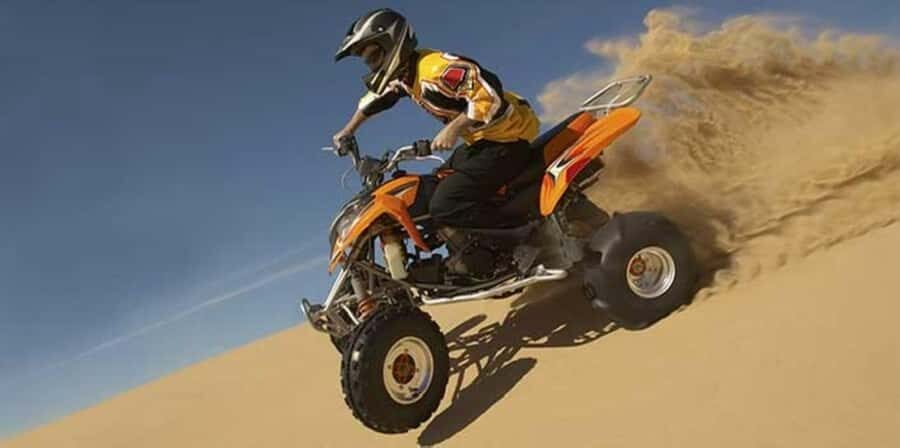 Muscat:Optional Quad Bike with Sunset Watching, Pickup&BBQ - The Sunset Stop: Tea, Sweets, and That Red-Dune Light