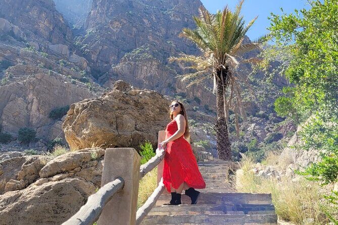 Private Sultan Qaboos Grand Mosque-Nakhal Fort-Wakan Village - Full Day Tour - Nakhal hot springs in a green wadi: warm feet and local rhythm