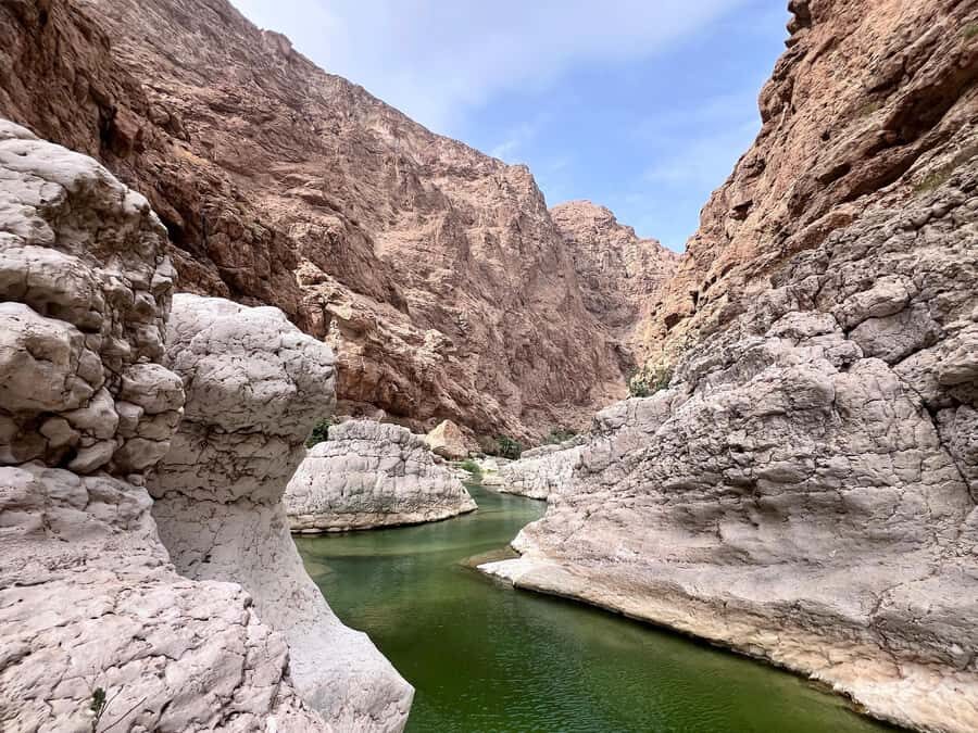 Wadi Shab & Wadi Tiwi : Guided Adventure (Customer Own Car) - Wadi Tiwi (Mibam): Waterfalls and Natural Pools